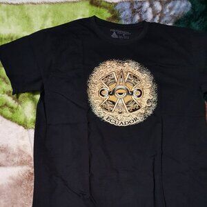 Ecuador T-Shirt Medium Black Unisex Cotton 100% New
